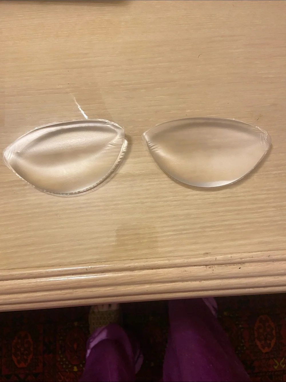 Silicone adhesive bra insert